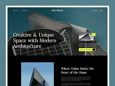 Modern Architecture Website design | Landing page design architecture website branding design landing page modern landing page design realestate website design ui design website design