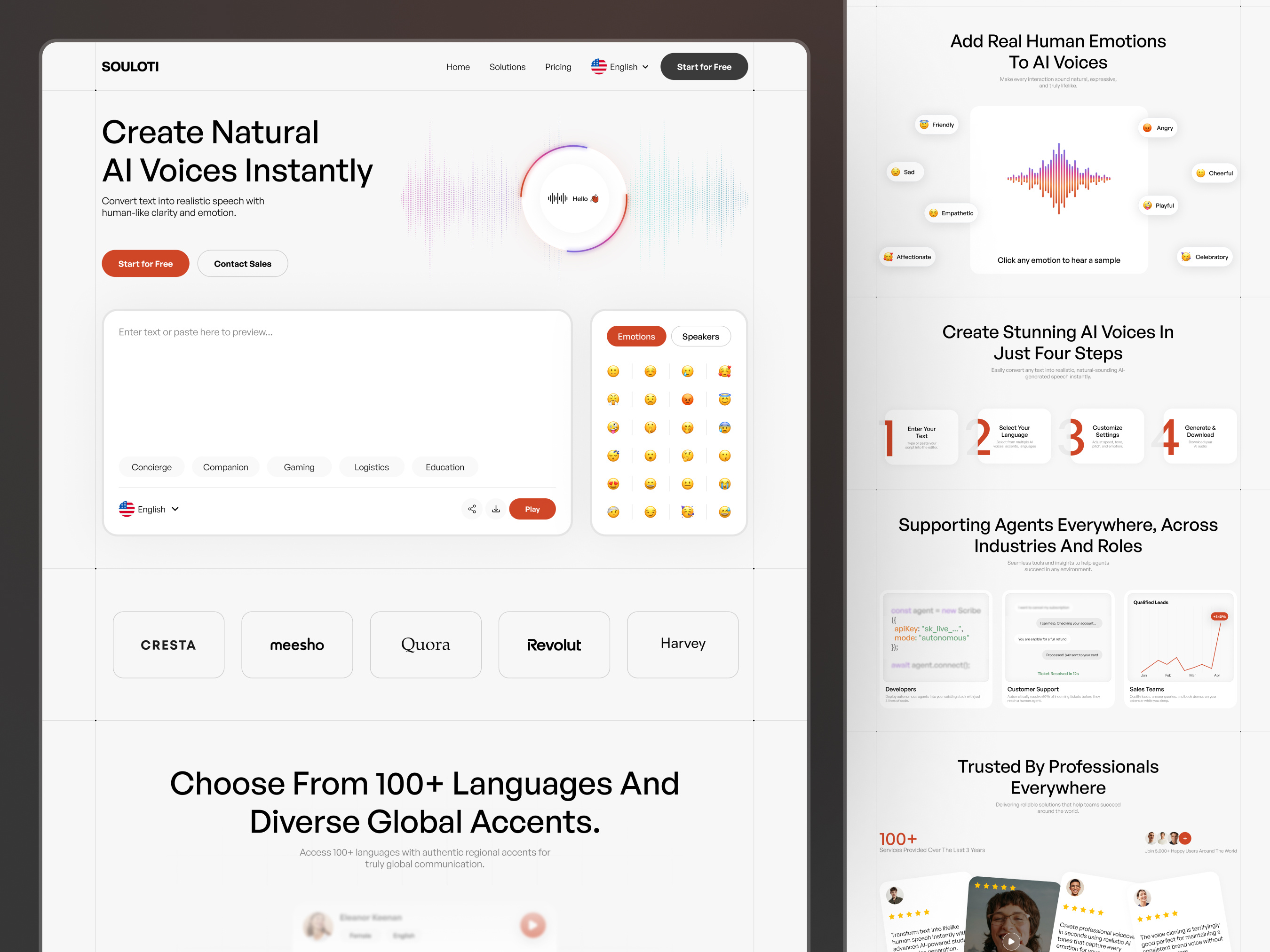 AI Voice Generator ✦ Souloti