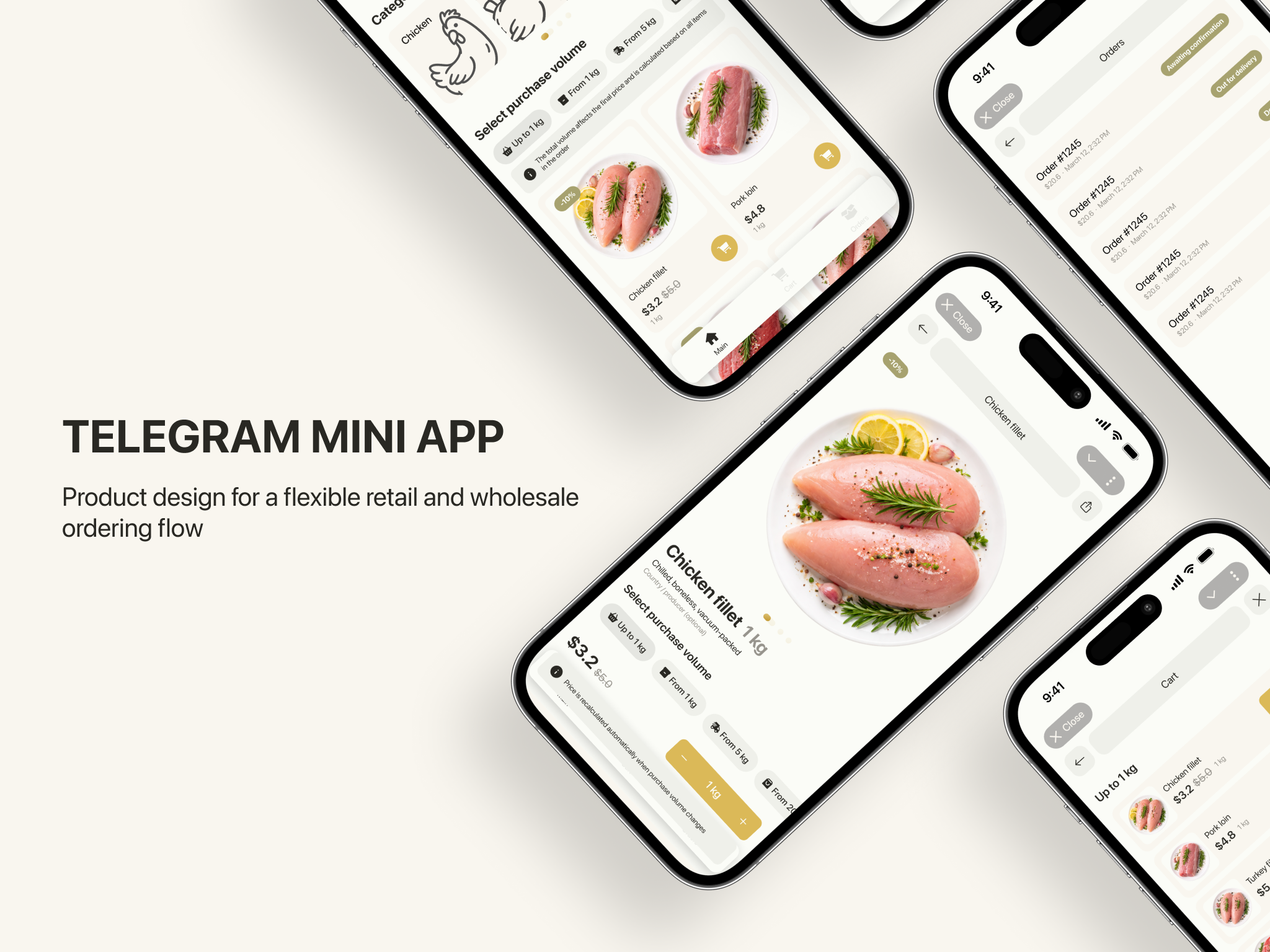 Telegram Mini App for Retail & Wholesale Orders