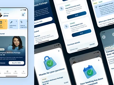 Medical appointment App app booking medical ui