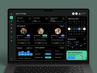 Healthcare Patient Portal Dashboard dashboard dashboard ui healthcare medical app modern dashboard ui design ui ux web web app web application design web design web ui