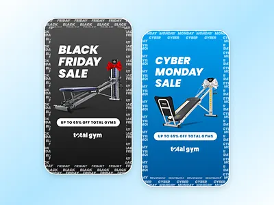 BFCM Fitness Savings 🏋️‍♂️ ad bfcm black friday branding cta cyber monday design facebook fitness gradient graphic design gym illustration logo sale savings ui workout