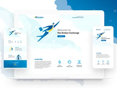 The Broker Exchange website graphic design graphicdesign landing page web design webdesign website website design
