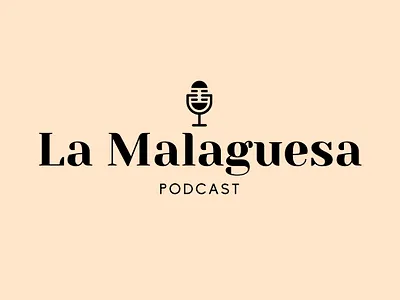 Logo La Malaguesa Podcast branding identity logo
