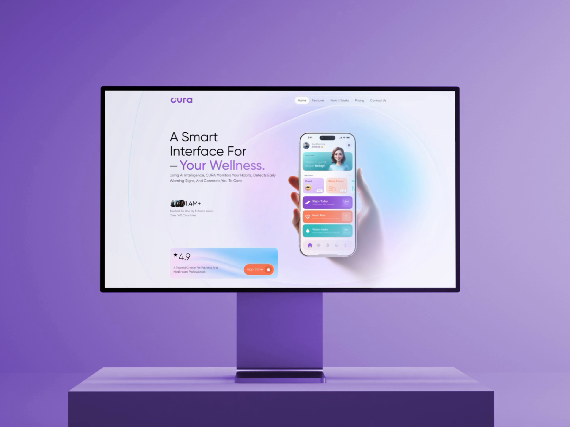Example of Saa S Landing Page Design For Startups
