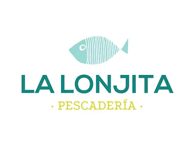 Logo La Lonjita, Pescadería branding identity logo