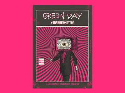 Green Day — Old Poster Collection artwork collage creative digital collage experimental gigposter graphic design music art nahueconsiglio poster design print