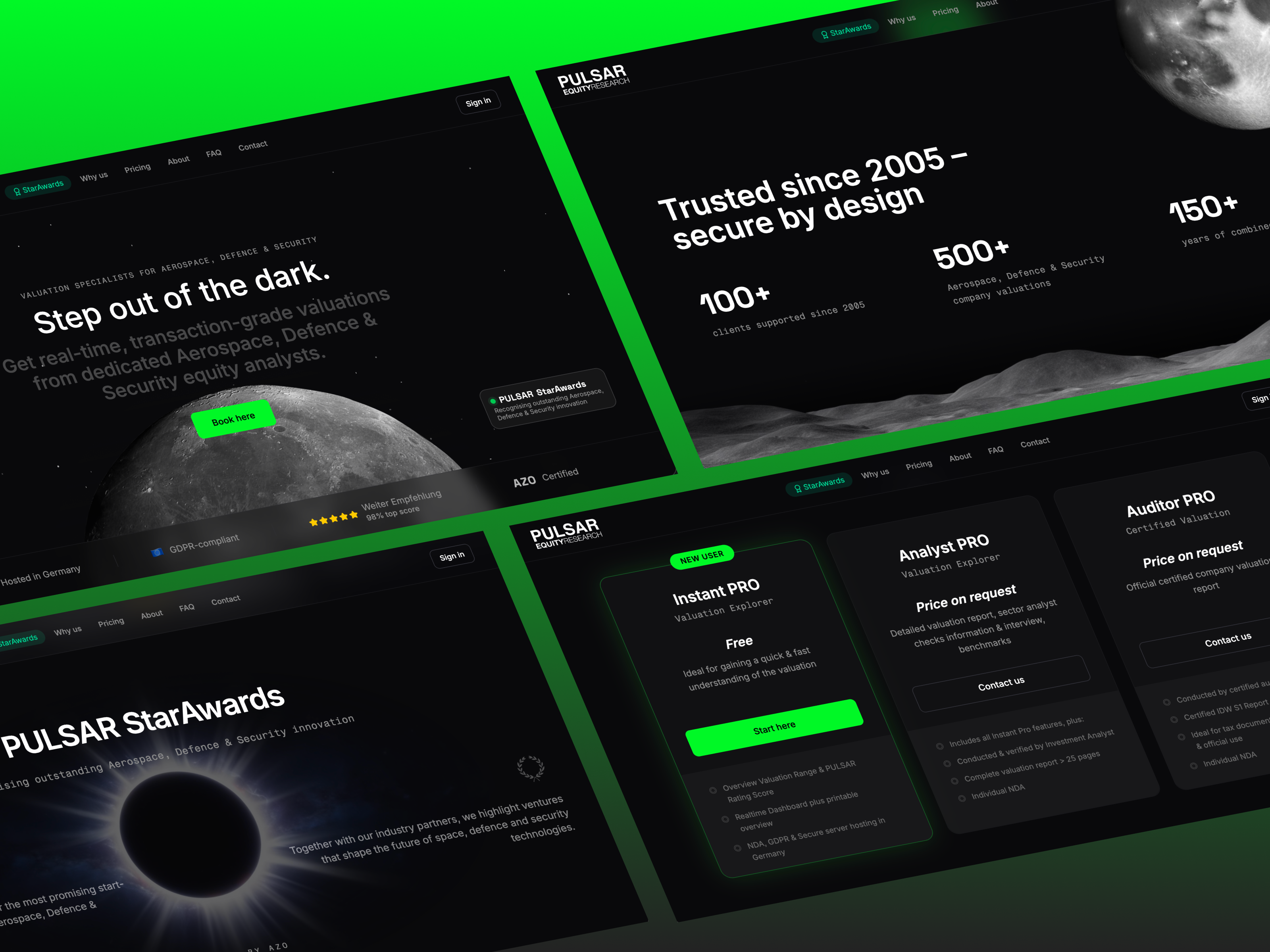 Pulsar Lovable landing page