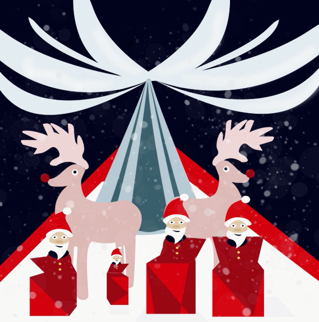 Presents illustration motion graphics vector