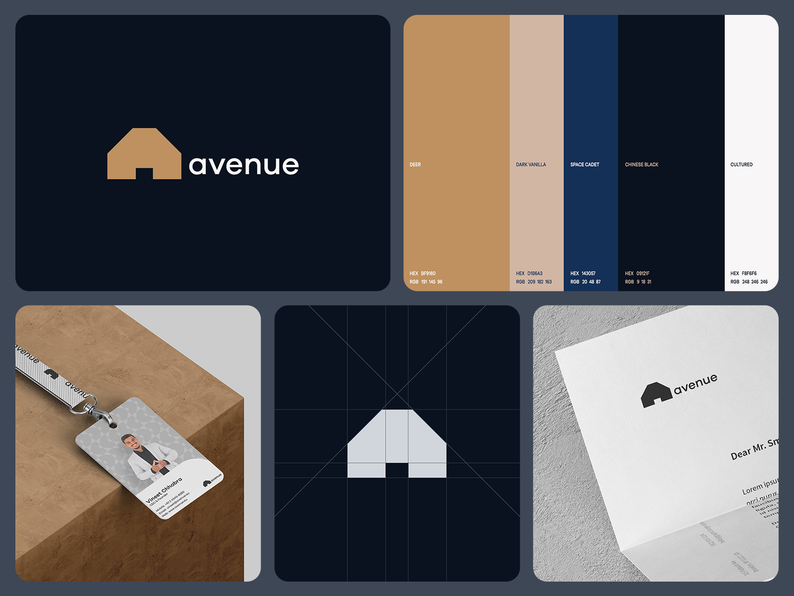 Avenue Real Estate Branding | Modern Property Brand Identity