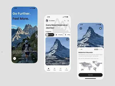 Travel Mobile App app design exploration mobileapp travelapp ui ux