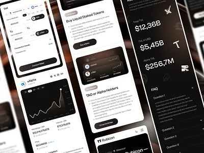 Rubicon App UIUX (Light Mode) app ui app uiux branding chart crypto crypto app crypto mobile designer finance fintech graph mobile mobile app mobile application ui design ui designer uiux uiux designer ux design web3