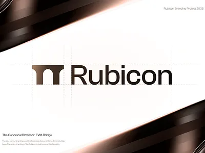 Rubicon Logo (Light Mode) brand designer brand guide branding bridge clean flat icon identity logo logo design logo designer logo mark negative negative space simple vector vector logo