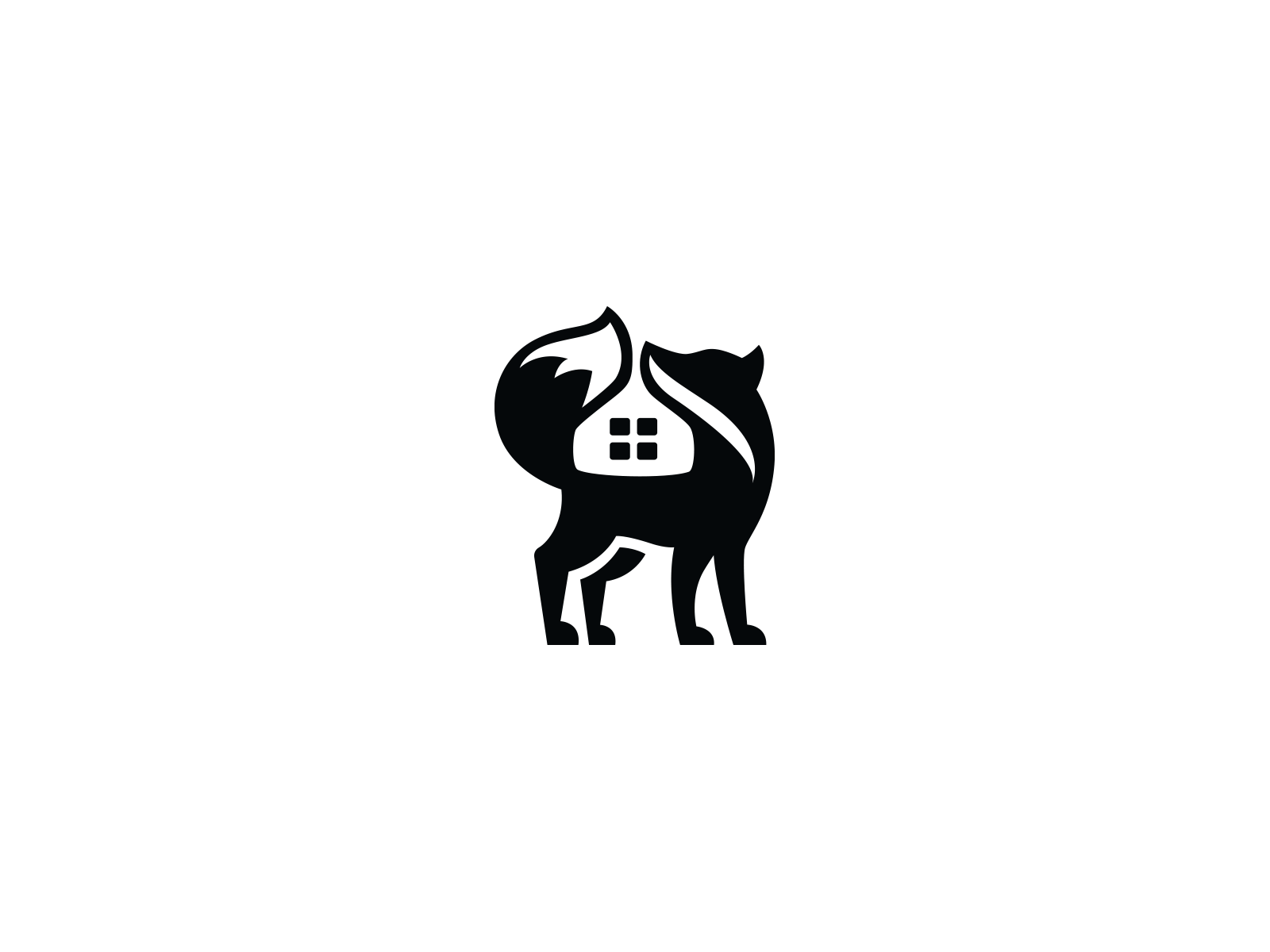 Fox and house logo