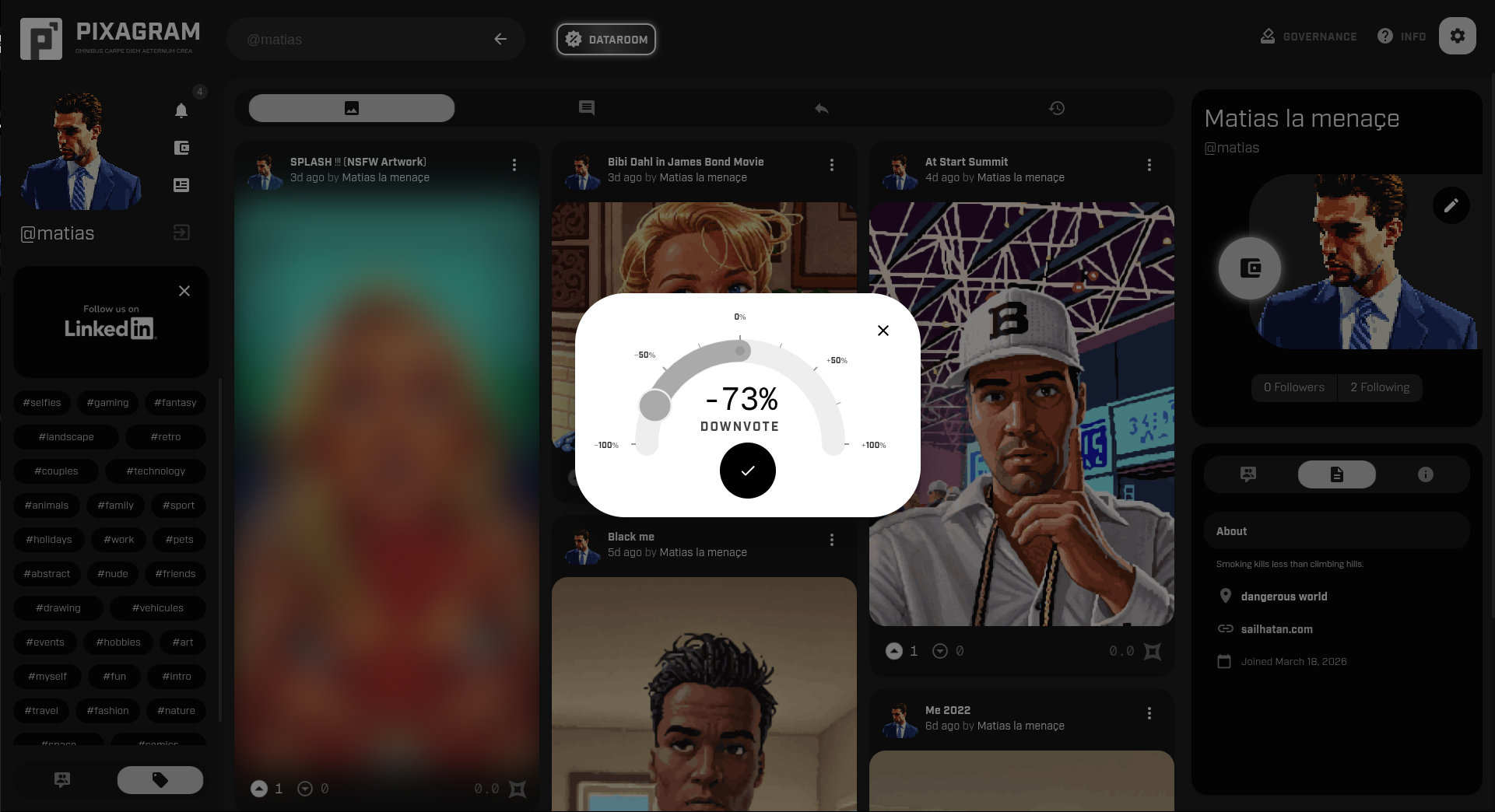 Pixagram - UI - Voting's Circular Slider