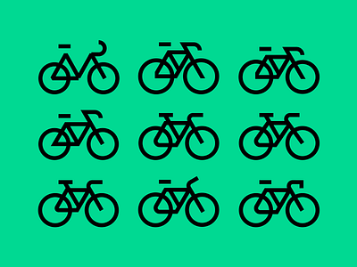 Bicycles bisycle design grid icon iconset pictogram shape searching