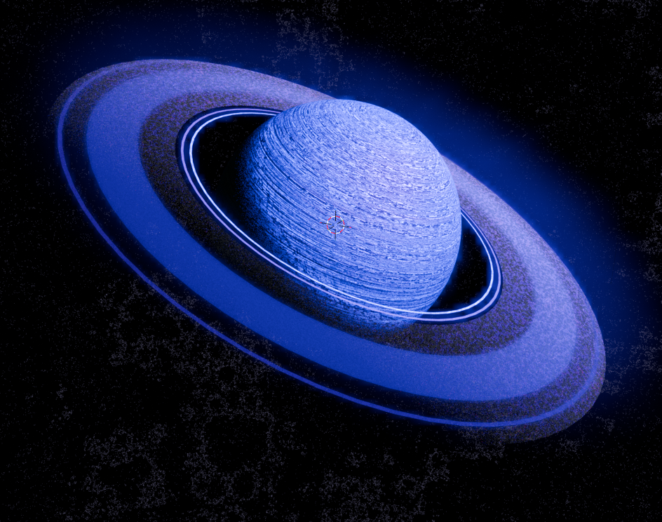Saturn WIP 3d graphic design