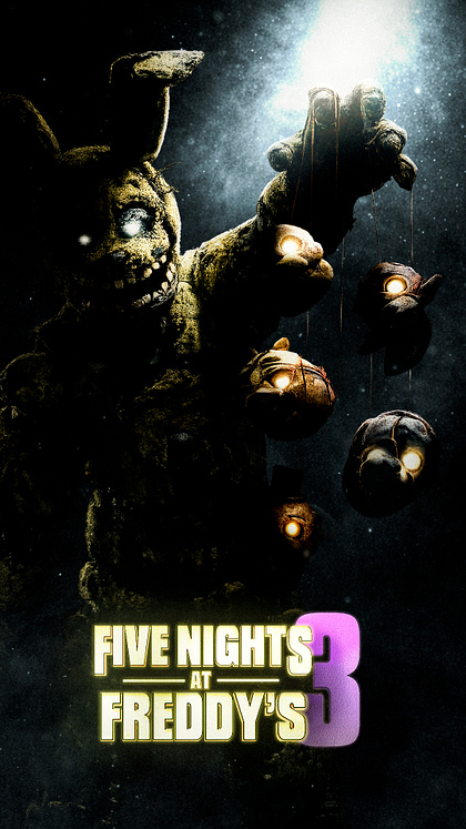 Five Nights at Freddy's 3 POSTER DESIGNS I proyecto personal