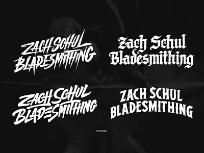 Lettering Zach Schul Bladesmithing by RYS anvield bladesmithing bluecollar customlettering handdrawn handlettering lettering logo lettering logotype typography vintagedesign