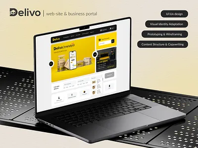 Delivery company web-site bento delivery post postal ui ux web