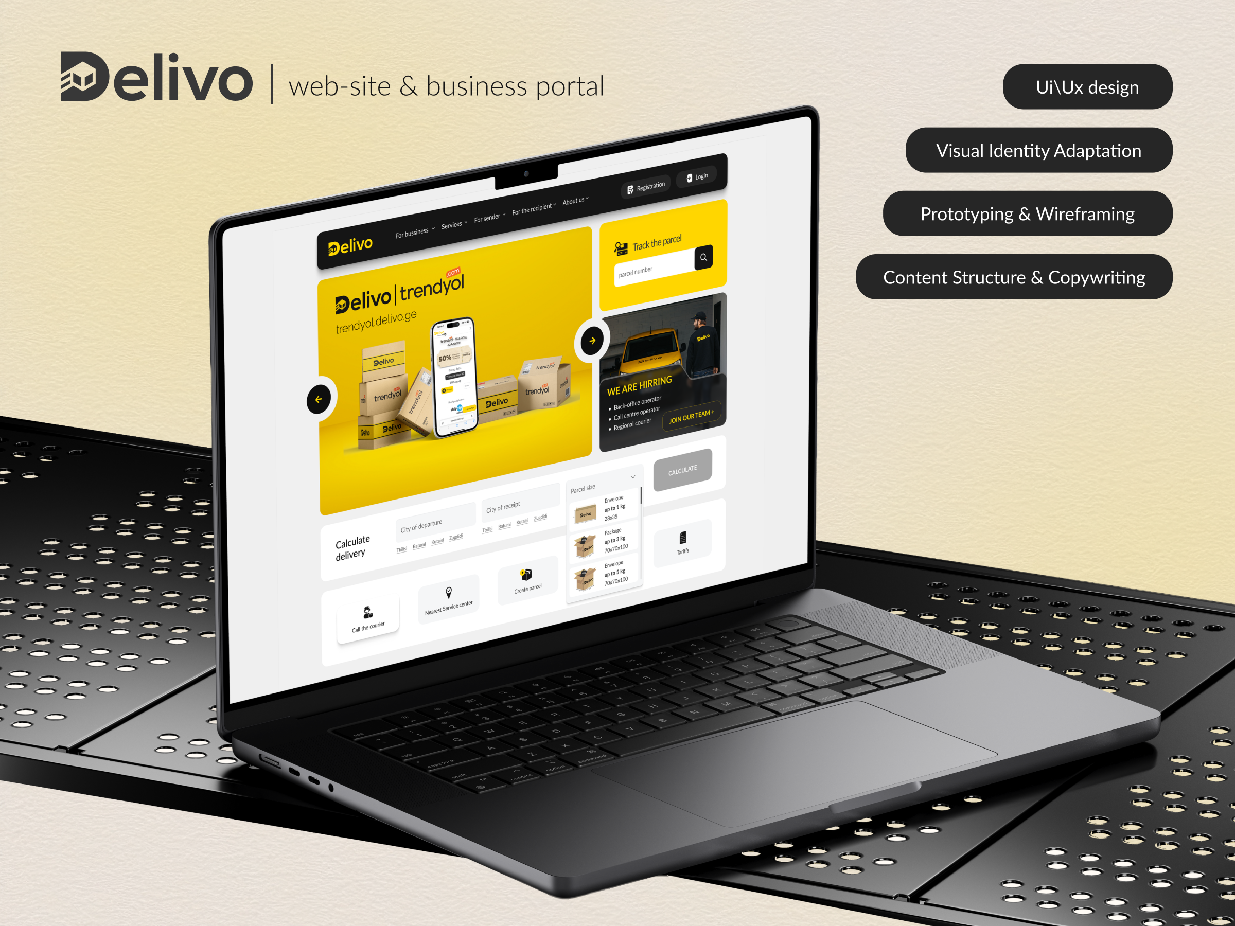 Delivery company web-site