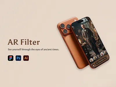 AR Filter animation graphic design ui