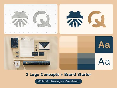 2 Logo Concepts | Brand Starter brand design brand identity brand starter brand system branding branding design clean design corporate identity creative logo graphic design identity design logo concepts logo design logo designer logo inspiration logo mark minimal branding minimal logo modern logo visual identity