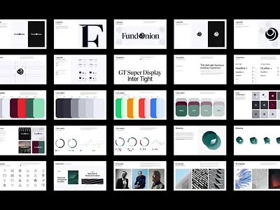FundOnion — Branding. Style Guides & Visual System animation brand guidelines brand identity branding color palette design fintech logo graphic design identity design logo logo design motion graphics typography visual identity