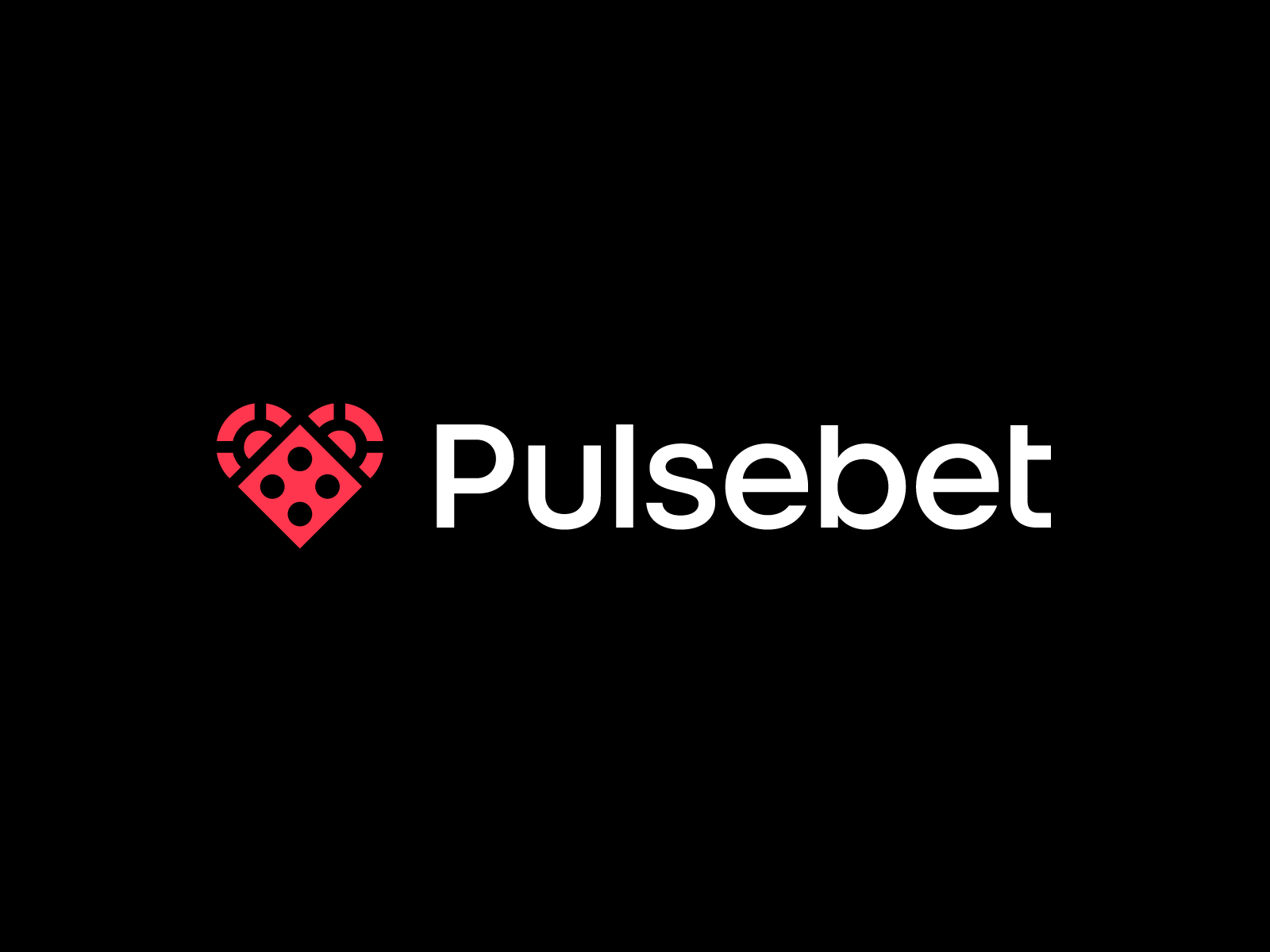 Pulsebet branding casino casino chip clever logo dice egaming flat logo gambling logo heart logo pulse