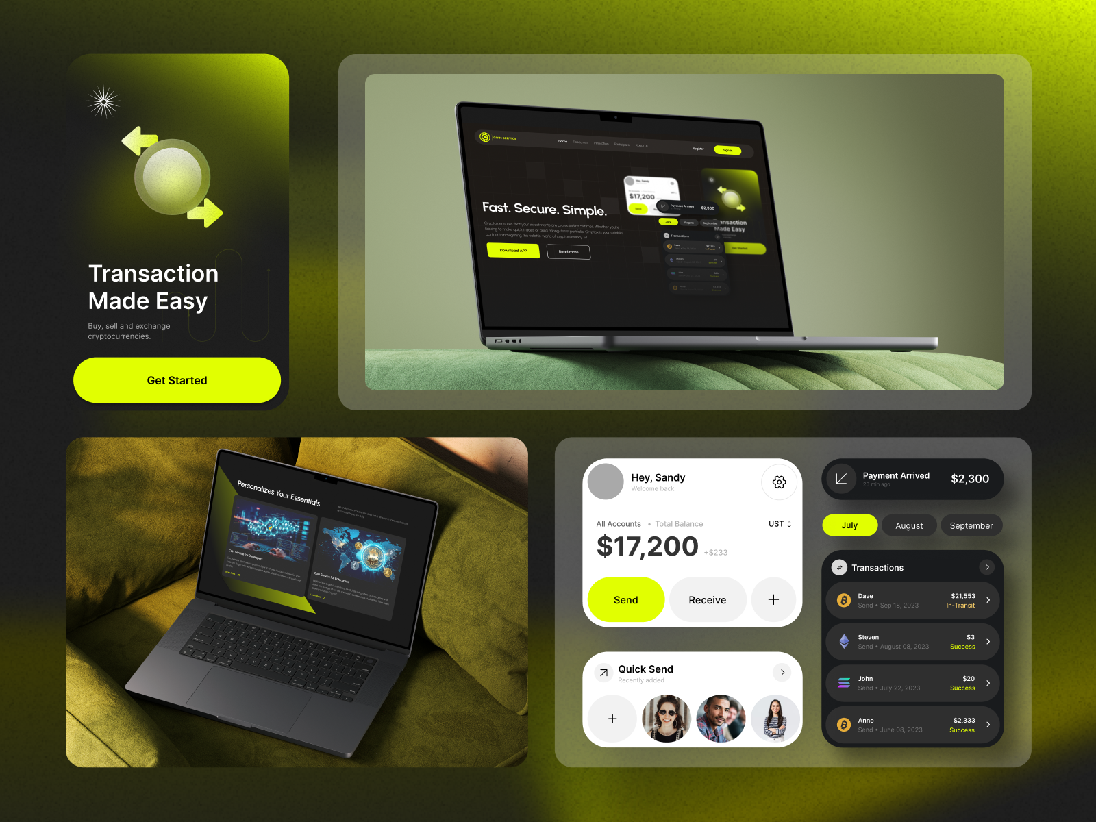 Crypto wallet app&web coin crypto design graphic design money transfer uiux wallet