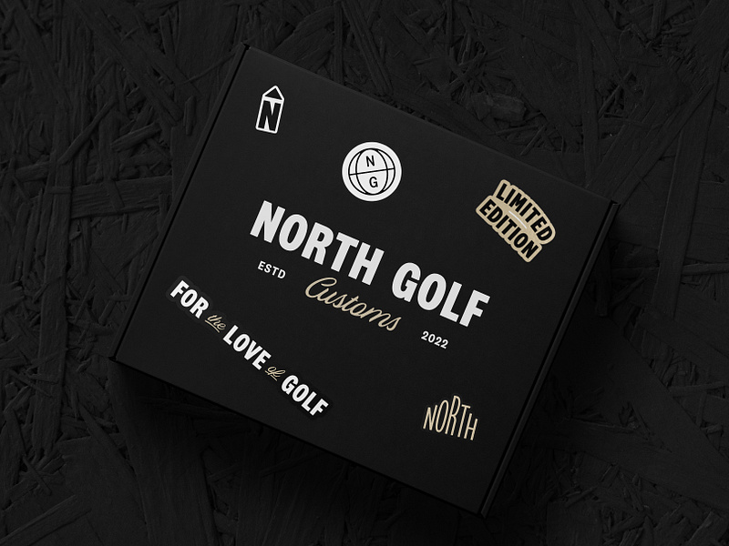 North Golf // Brand brand brand design branding custom golf golf club graphic design identity logo logo design logotype luxury packaging quality retro sport toolkit typographic vintage visual identity