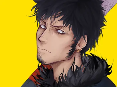 Trafalgar D. Water Law anime digitalart fanart onepiece trafalgar