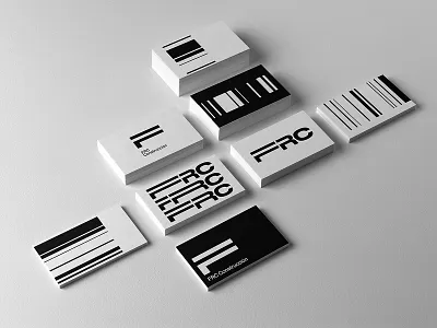 FRC Construcción Identity branding business card corporate design download identity isometric logo mockup mockups premium psd stationery template typography