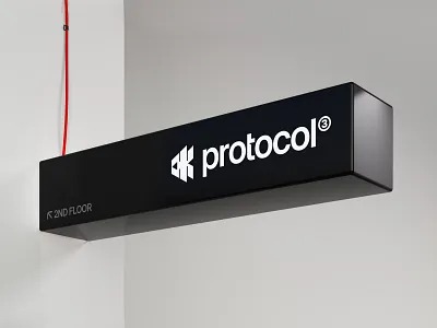 protocol3® logo mockup ai brand brand identity branding dark dark mode design graphic design identity mark modern web3