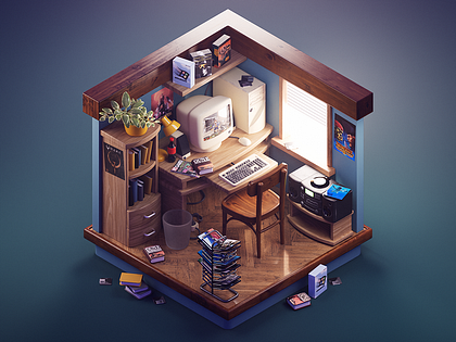90's Gaming Room