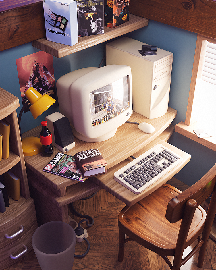 90's Gaming Room by Roman Klčo on Dribbble