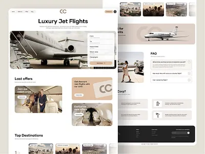 Luxury Private Jet Web Design Project aircraft charter aviation website booking interface concierge service figma design high end website jet booking landing page luxury travel modern luxury modern ui reservation system sleek design ui ui design web design website design wordpress design