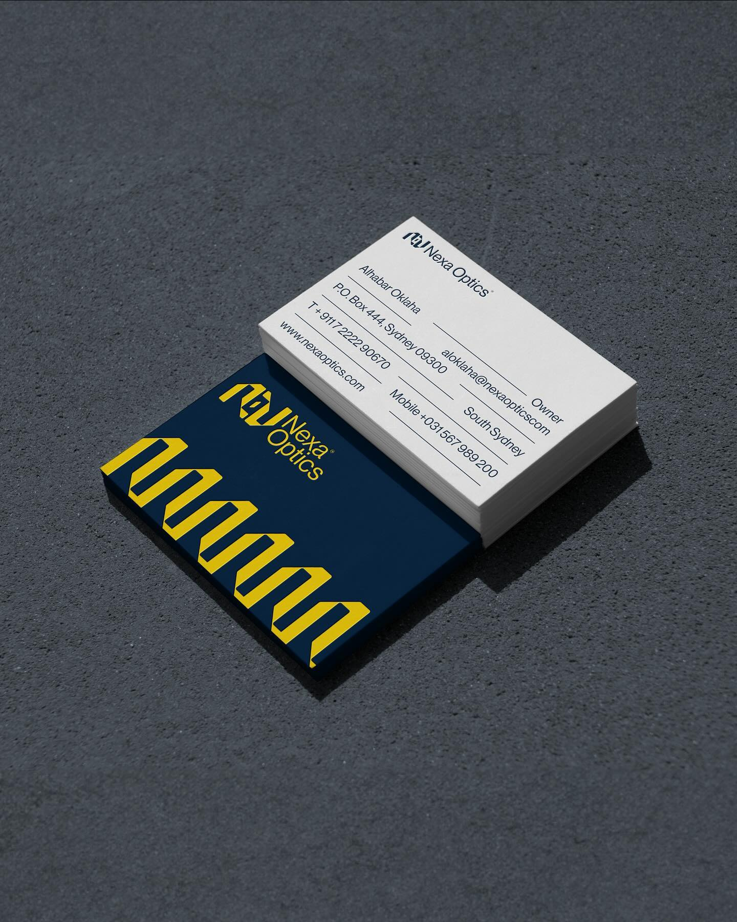 Nexa Optics branding concept. billboard branding business card corporate design download identity lifestyle logo mockup mockups outdoor brandinng premium psd stationery template typography