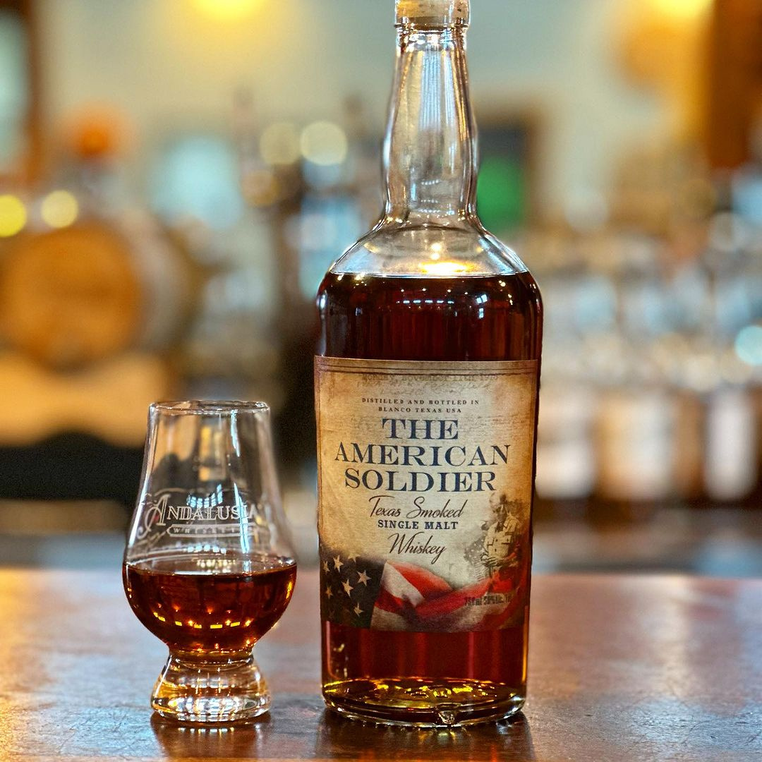 The American Soldier Whisky bottle branding design label luxury packaging spirits whisky