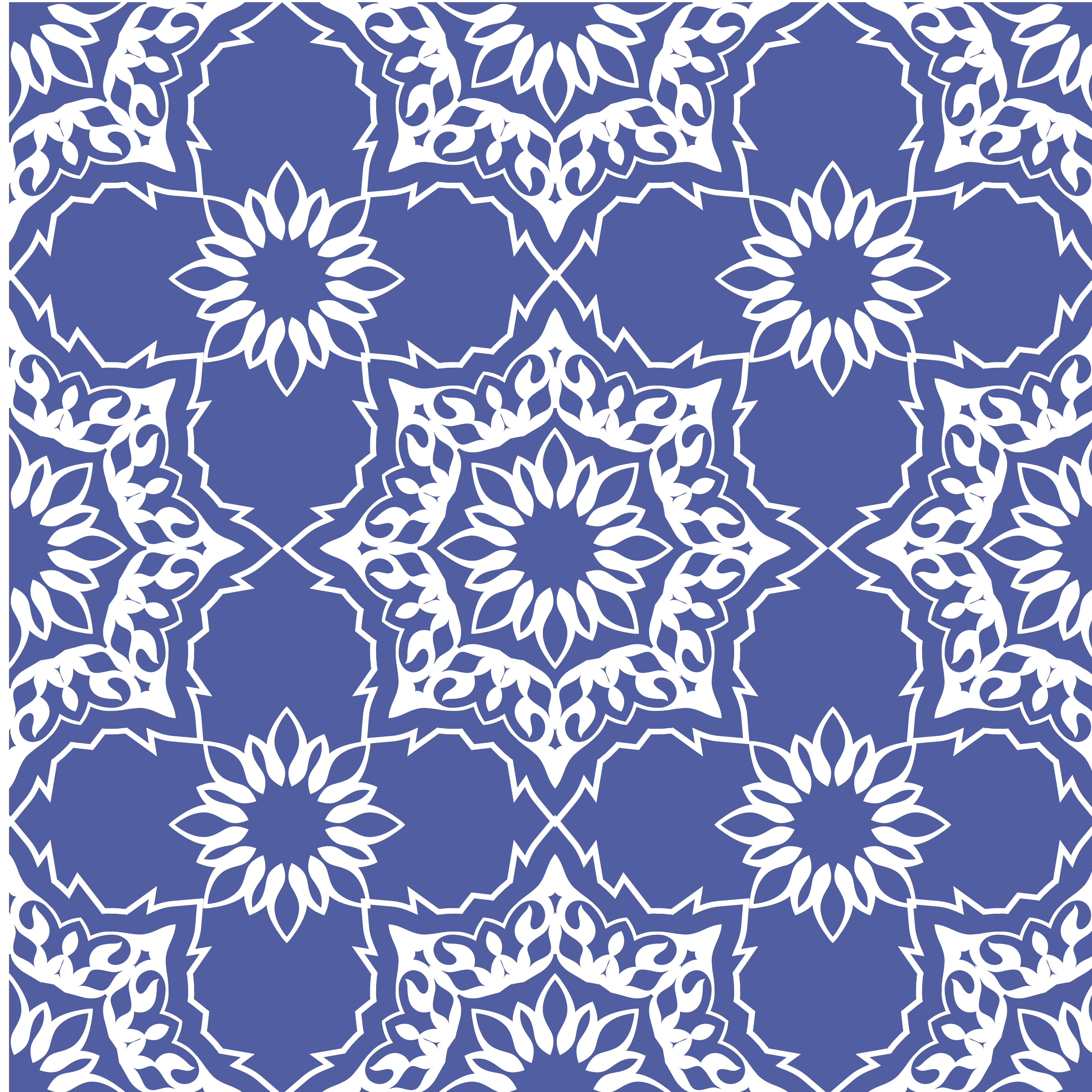 Oriental seamless light blue Set