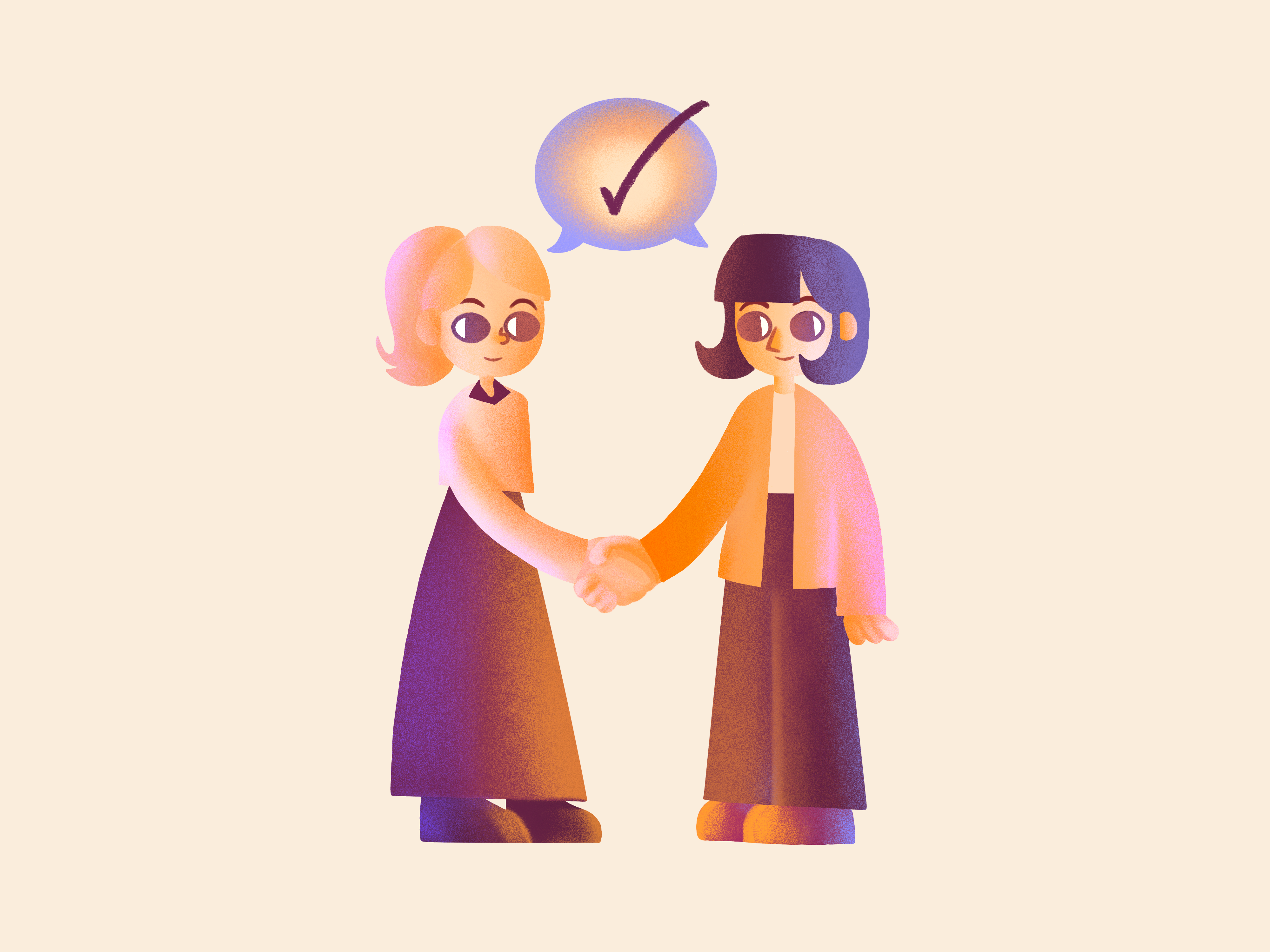 Cooperation Spot Illustration