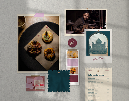 Fine dining restaurant branding - Kavita