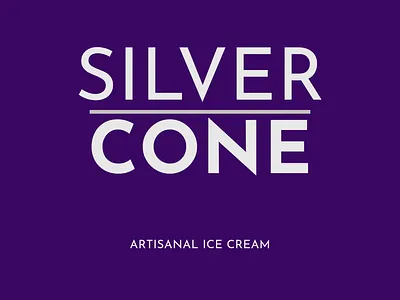 Silver Cone - Ice Cream brand brand design branding graphic design mockup packaging