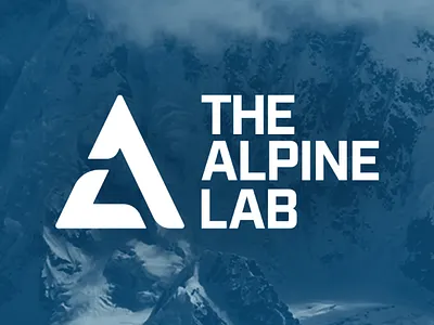 The Alpine Lab alpine arrow branding design illustration lettering logo outdoor typography vector