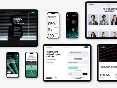 FundOnion — Web Design. Main Pages & Digital Experience Design animation brand identity branding design digital design fintech logo graphic design identity design landing page design ui visual identity web design website design