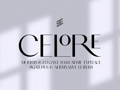 Celore - Elegant & Modern Sans aura celore chic editorial elegant family font free ligatures modern moon sans schrifted serif studio summer sun type typeface typography