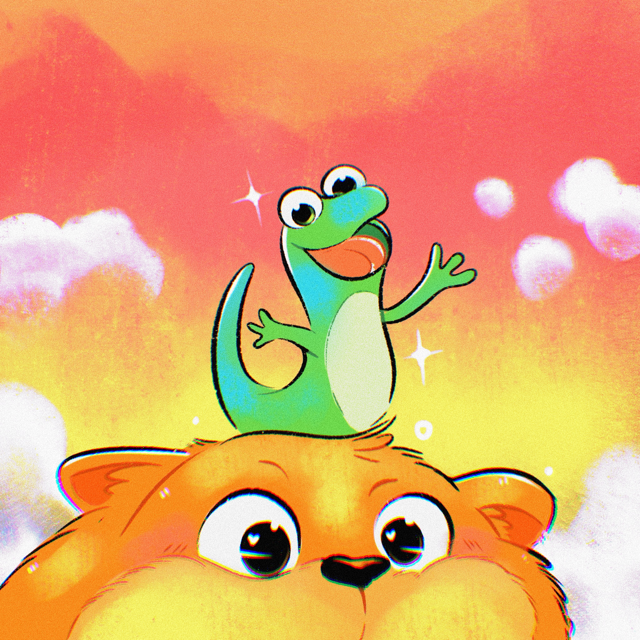 Hoppers animals beaver disney hoppers illustration lizard pixar