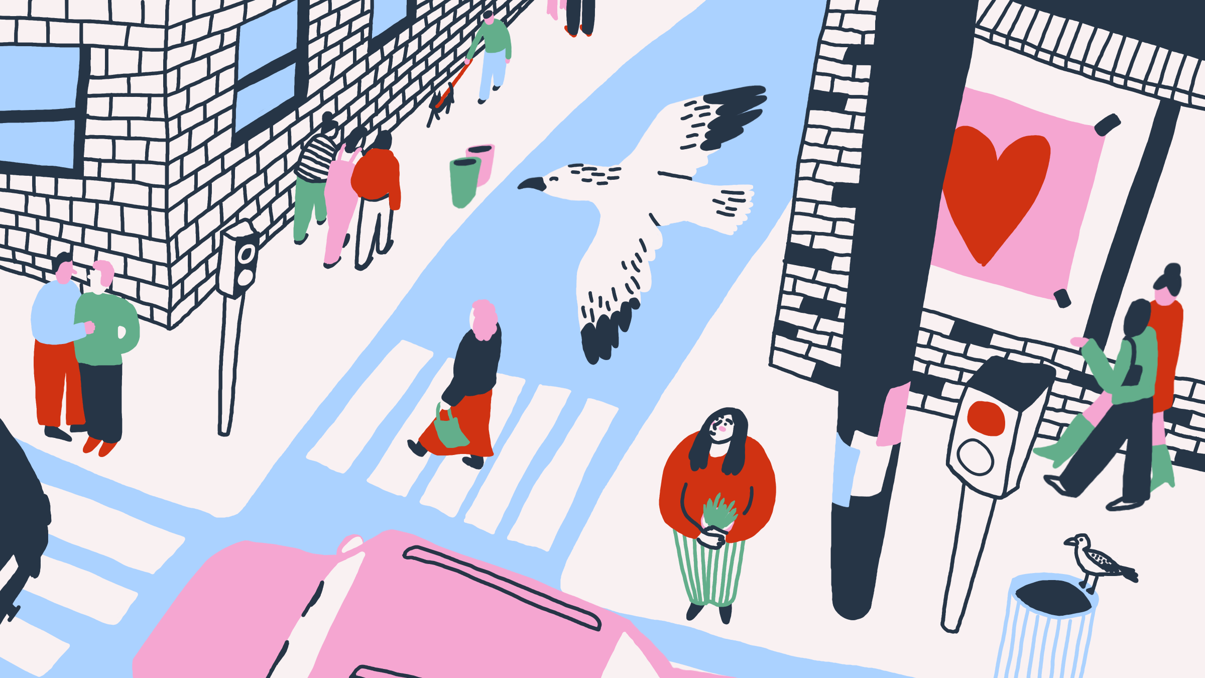 Urban Solitude - Editorial Illustration Series conceptual illustration digital art editorial illustration graphic design illustration narrative illustration storytelling