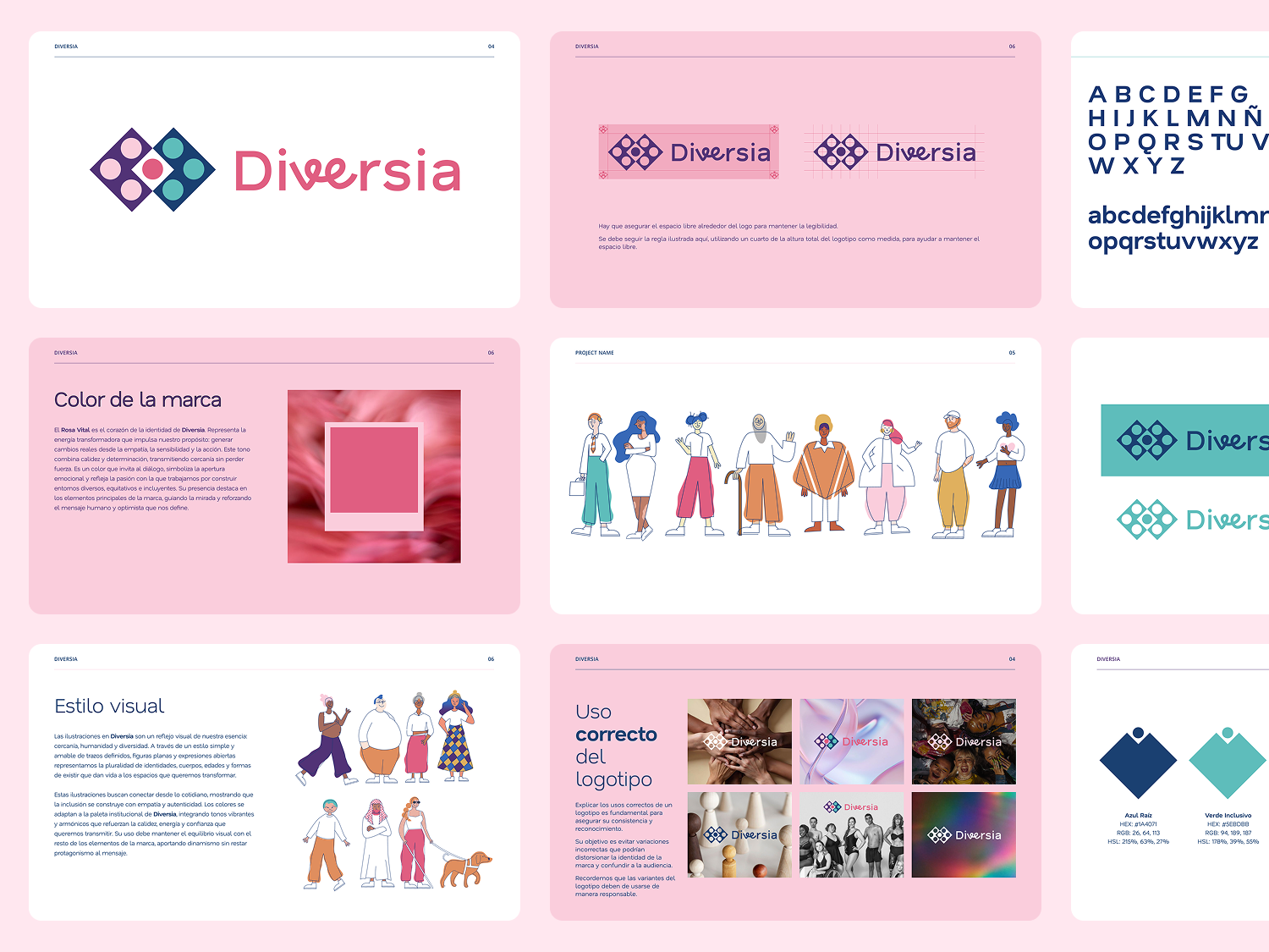 Diversia — Brand Identity, Illustration & Guidelines