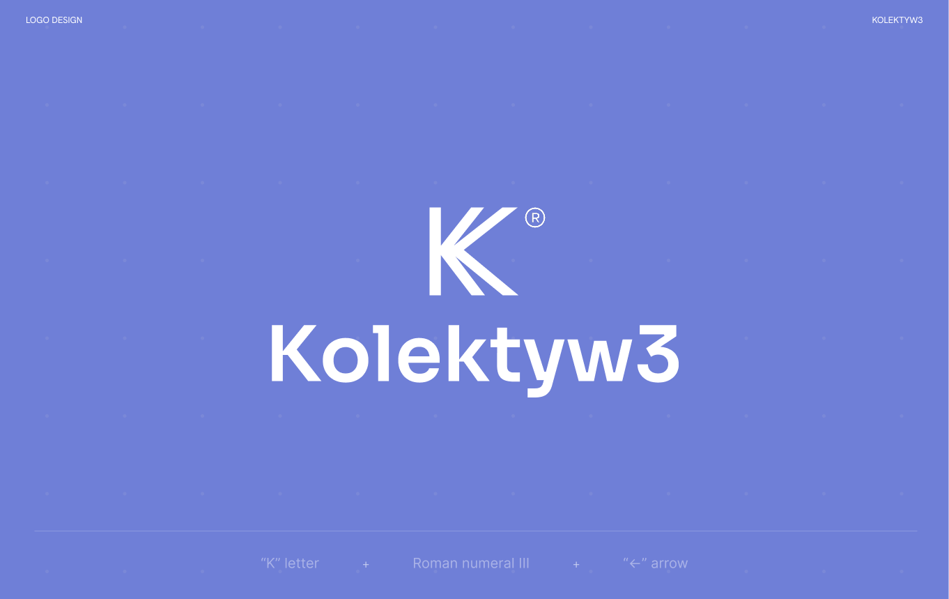 Kolektyw3 branding k k logo kolektyw kolektyw3 logo logotype purple symbol